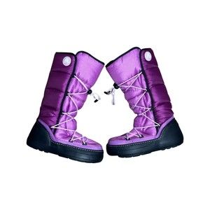 CROCS Womens Knee Hight Snow Boots Fushia Size W 7